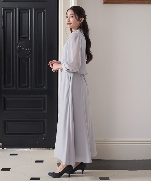 Jolie et Jolie（ジョリー エ ジョリー） ドレス パフスリーブフレア