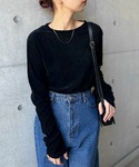 tシャツ 「新色追加」ベロアチュールクルーネッ...の詳細画像3