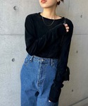tシャツ 「新色追加」ベロアチュールクルーネッ...の詳細画像5