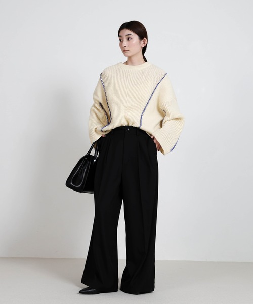 select MOCA（セレクトモカ） ニット セーター 配色リンキングニット