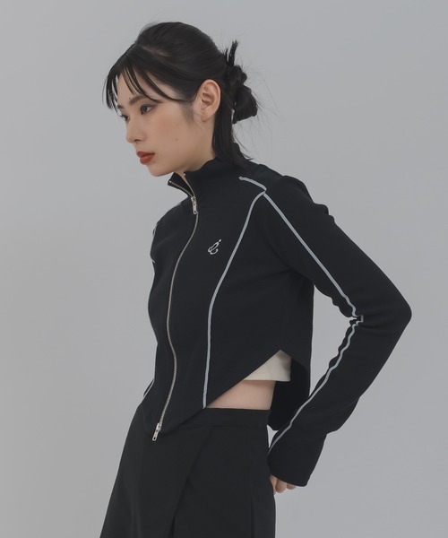 tシャツ ZIP VINTAGE CUT トップス レディース SLY tシャツ FRONT ZIP LINKING TOPS フロント ジップ