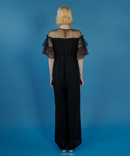 et.UNiVER パンツドレス Frill laverd sleeve dress : ZOZOTOWN