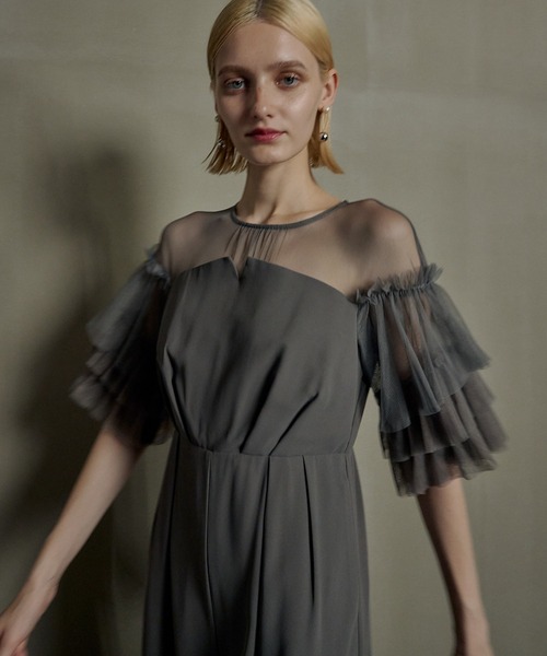 スーツ・フォーマル・ドレス et.univer Frill sleeve dress et.UNiVER ドレス Frill sleeve dress : ZOZOTOWN Yahoo!店