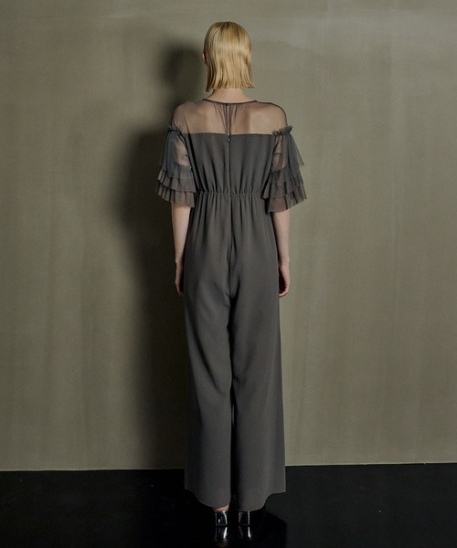 et.UNIVER エトユニヴェール Frill laverd sleeve dress（パンツドレス）｜et.UNiVER（エト