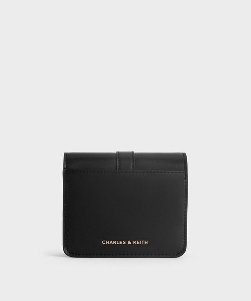 CHARLES & KEITH◆Agatha チェーン カードホルダー◆送料込 CHARLES & KEITH 財布 Agatha アガサ チェーンアクセントカード