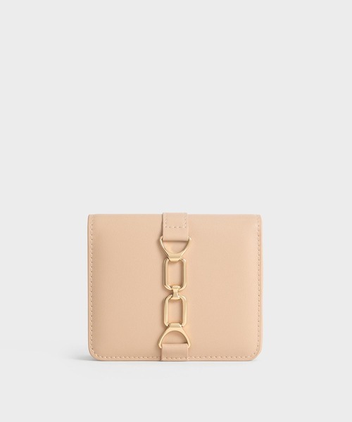 CHARLES & KEITH◆Agatha チェーン カードホルダー◆送料込 CHARLES ＆ KEITH 財布 Agatha アガサ チェーンアクセントカード