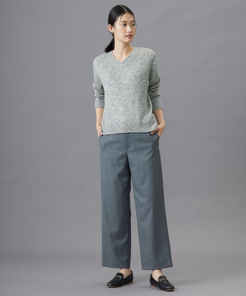 ニット セーター 「洗える」WARMY LUREX Vネック ニット レディース ニット セーター 「洗える」WARMY LUREX Vネック レディース
