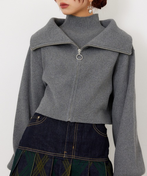 ニット/セーター SLY turtle cropped rib tops SLY | BASIC HG RIB トップス (ニット ) |SHEL'TTER WEBSTORE