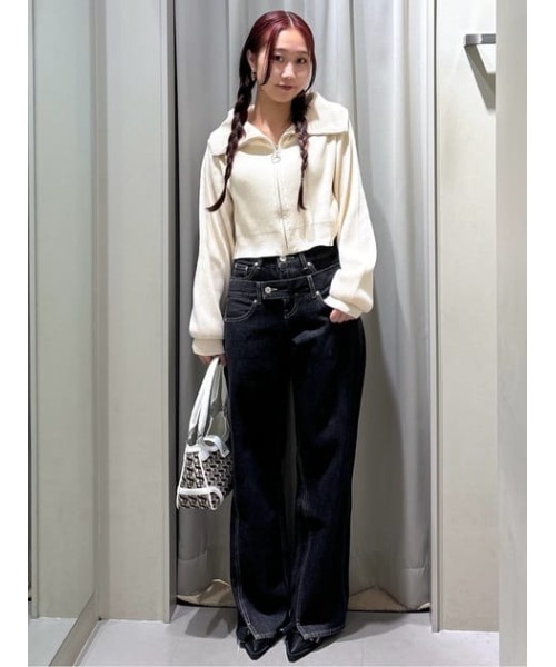 ニット セーター GG two color scheme ニットトップス レディース バイカラー2WAYニットトップス[品番：MKSW0061660]｜GYDA