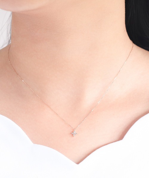 ESTELLE（エステール） ネックレス K18 ピンクゴールド ダイヤモンド