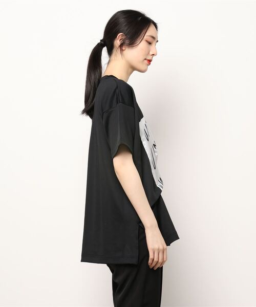 「UN3D.」 半袖Tシャツ FREE ブラック レディース UN3D. 「UN3D.」 半袖Tシャツ FREE ブラック レディース