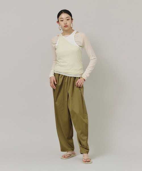 タンクトップ ノースリーブ Curensology(カレンソロジー)/「5AWARENESS」コットン2WAYタンクトップ レディース Curensology タンクトップ ノースリーブ Curensology(カレン