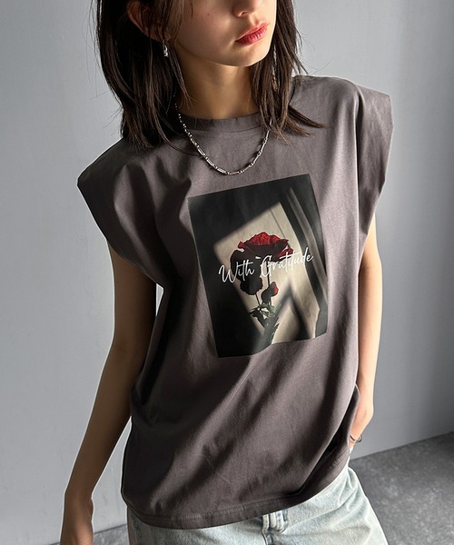 tシャツ シルケットフォトT flower レディース classicalelf tシャツ シンプルなのに着映える！お花フォト