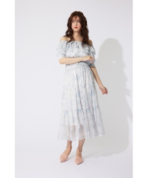 DaTuRa♡ダチュラ♡rienda♡リエンダ♡タイトスカート♡まとめ売り rienda スカート センターボタンデザインティアードフレア