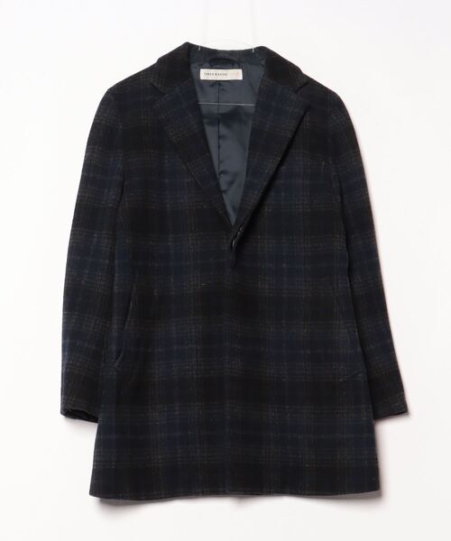 TAKEO KIKUCHI（タケオキクチ） チェック柄チェスターコート 1