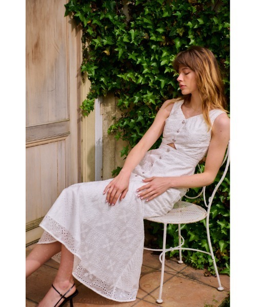 Estella.K ワンピース Margarita Dress Vネックスイッチング