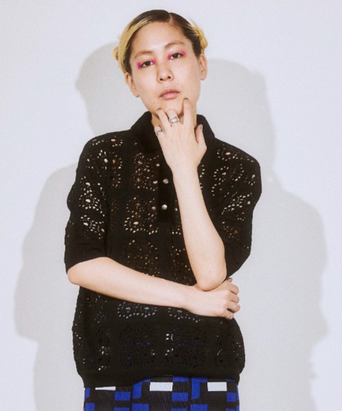 ポロシャツ ポロ New Classic レースポロニット レディース OPULENCE ポロシャツ ポロ New Classic レースポロニット