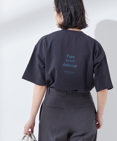 journal standard L'essage tシャツ POETMEETSDUBWISE LOGO Low
