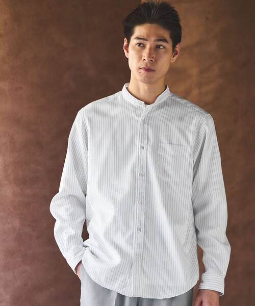 green label relaxing　シャツ green label relaxing シャツ オックスフォード バンドカラー