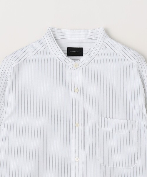 green label relaxing カジュアルシャツ XL 0226225E0061 green label relaxing シャツ オックスフォード バンドカラー