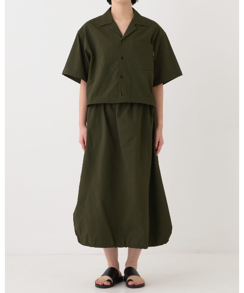 ブラウス シャツ 「THOUSAND MILE」SHORT SLEEVE SHIRT LINEN LIKE CHECK ショートスリーブシャツ　リネン THOUSAND MILE ブラウス シャツ 「THOUSAND MILE」SHORT SLEEVE