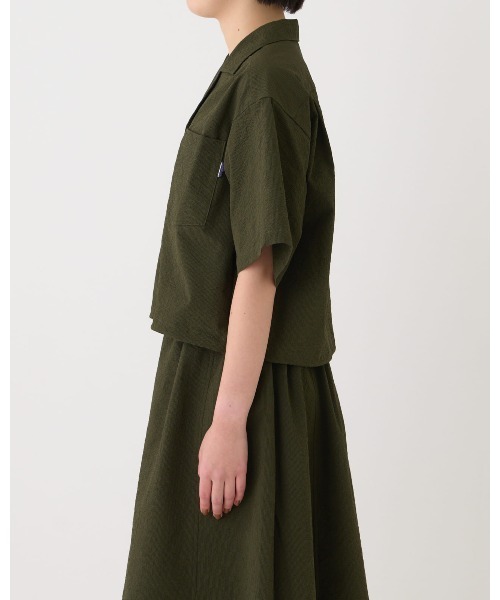 ブラウス シャツ 「THOUSAND MILE」SHORT SLEEVE SHIRT LINEN LIKE CHECK ショートスリーブシャツ　リネン THOUSAND MILE ブラウス シャツ 「THOUSAND MILE」SHORT SLEEVE
