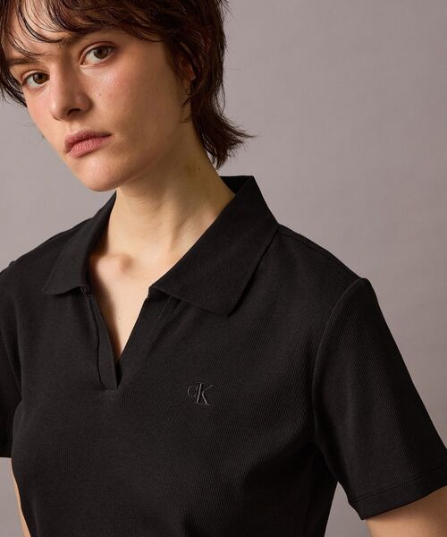 Calvin Klein（カルバン・クライン） ポロシャツ ポロ ロゴリブ