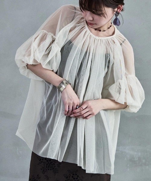 Fashion Letter（ファッションレター） ブラウス シャツ チュール