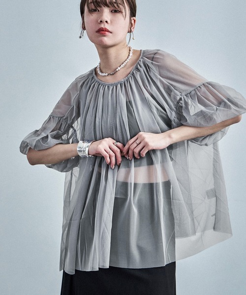 Fashion Letter（ファッションレター） ブラウス シャツ チュール