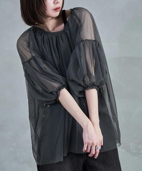 Fashion Letter（ファッションレター） ブラウス シャツ チュール