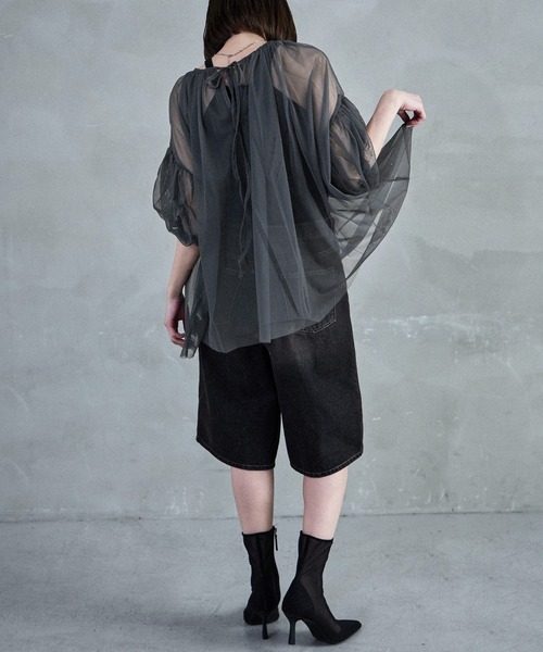 Fashion Letter（ファッションレター） ブラウス シャツ チュール