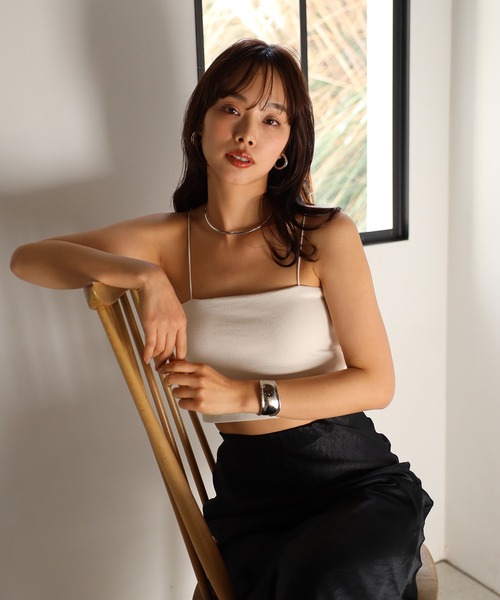ENC キャミソール detachable bra cropped camisole / 取り外し