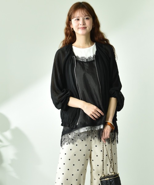 ＊新品未使用 BRILL ブリル ライトナイロンブルゾン ブラック BRILL】ブランド・古着のネット通販【TREFAC FASHION】