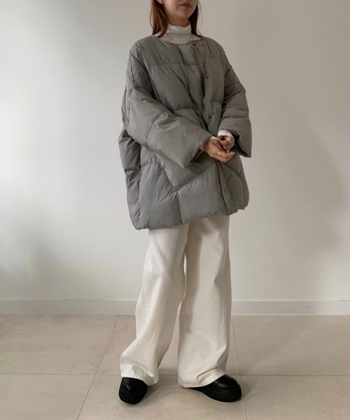 「Didot.showroom」 ダウンジャケット FREE アイボリー レディース_画像4