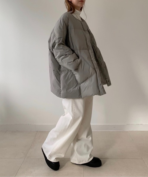 「Didot.showroom」 ダウンジャケット FREE アイボリー レディース_画像5