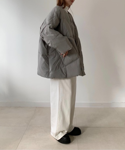 「Didot.showroom」 ダウンジャケット FREE アイボリー レディース_画像7