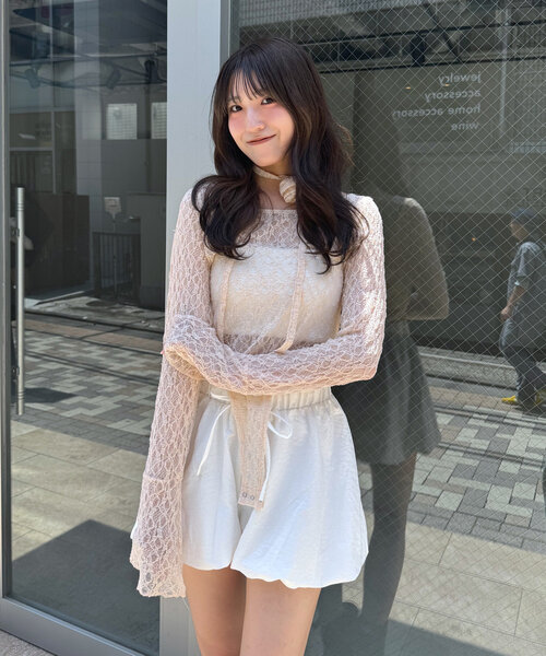 M-LINE ブラウス シャツ 「mline」ボディスーツ レース