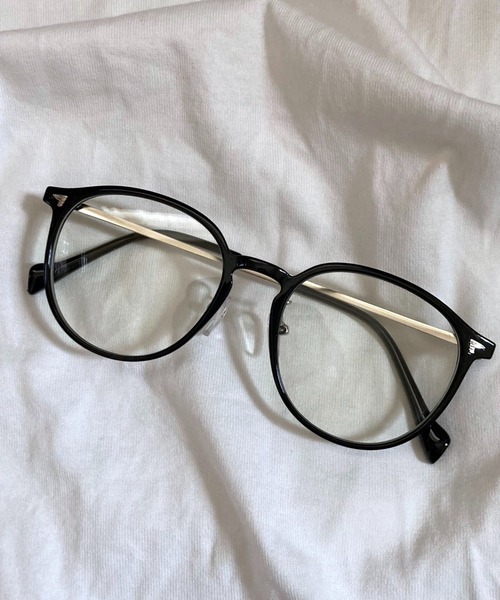 VIBGYOR 伊達メガネ メガネ 眼鏡 ラウンドカラークリアレンズ グラス