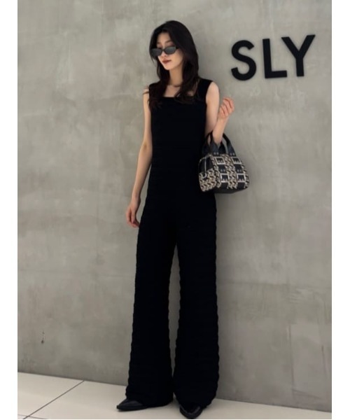 THROW by SLY オールインワン SQUARE NECK JUMPSUITS スクエア