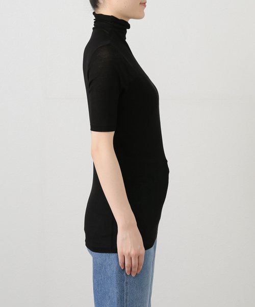 plage tシャツ Rib Sheer半袖タートル レディース : ZOZOTOWN