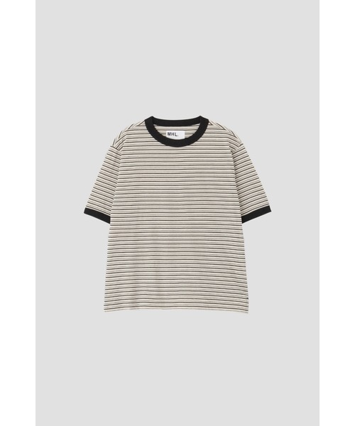 MHL. tシャツ COTTON LINEN STRIPE JERSEY メンズ : ZOZOTOWN
