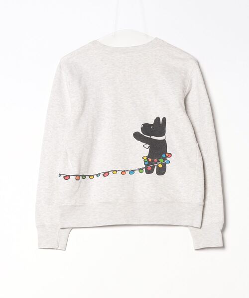 「Design Tshirts Store graniph」 スウェットカットソー「Gaspard et Lisaコラボ」 S ホワイト レディース_画像2