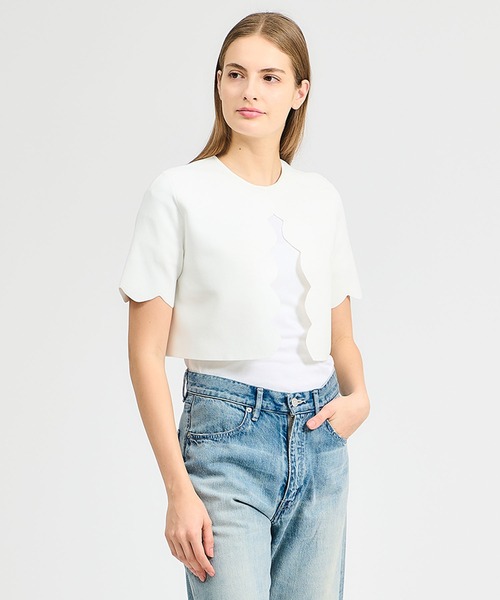 ESTNATION エストネーション　カーデガン　ボレロ　ニット GOOD PEOPLE GOOD STITCHING GOOD PRODUCT for ESTNATION