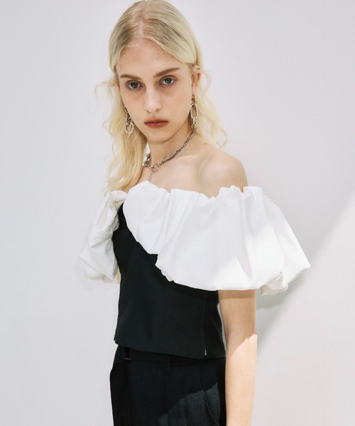 JOSE MOON（ジョゼムーン） tシャツ 半袖 BALLON SLEEVE TOP/バルーン