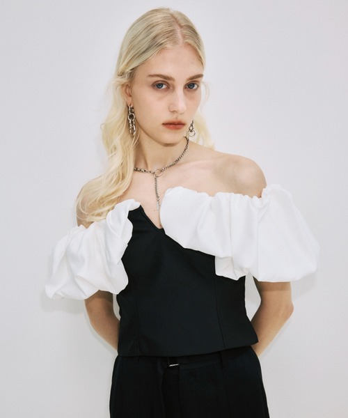 JOSE MOON（ジョゼムーン） tシャツ 半袖 BALLON SLEEVE TOP/バルーン