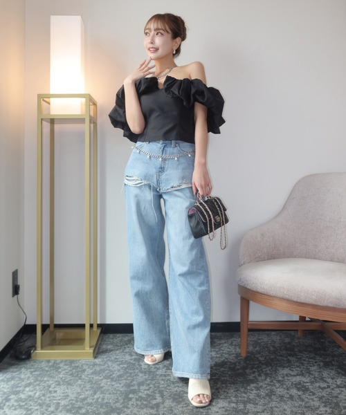 JOSE MOON（ジョゼムーン） tシャツ 半袖 BALLON SLEEVE TOP/バルーン