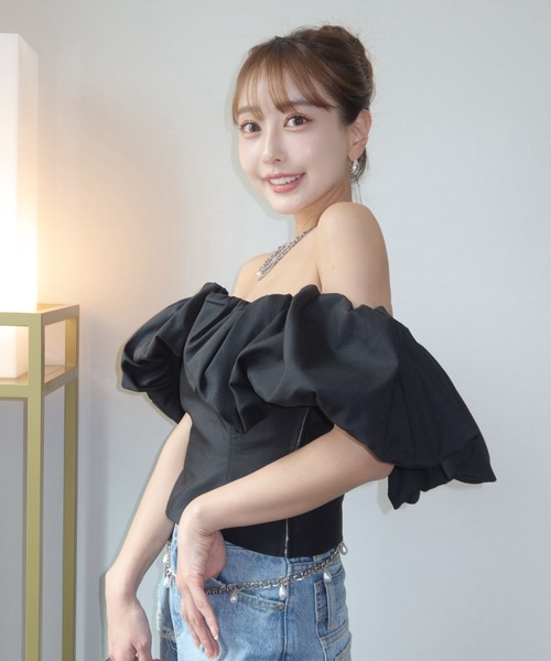 JOSE MOON（ジョゼムーン） tシャツ 半袖 BALLON SLEEVE TOP/バルーン