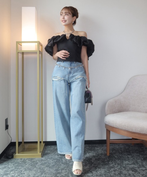 JOSE MOON（ジョゼムーン） tシャツ 半袖 BALLON SLEEVE TOP/バルーン
