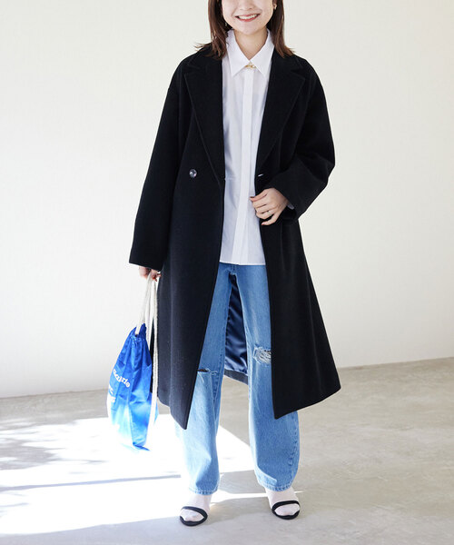 SLOBE IENA（スローブイエナ） チェスターコート 38 ネイビー