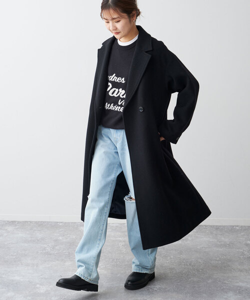 SLOBE IENA（スローブイエナ） チェスターコート 38 ネイビー